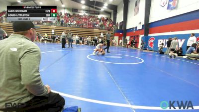 64 lbs Rr Rnd 1 - Alex Morgan, Fort Gibson Youth Wrestling vs Louis Littleton, Collinsville Cardinal Youth Wrestling
