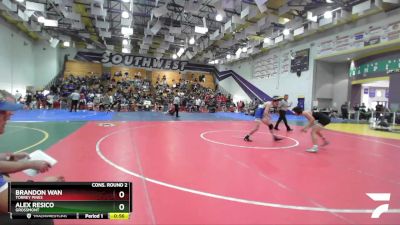 138 Boys Cons. Round 2 - Brandon Wan, Torrey Pines vs Alex Resico, Grossmont