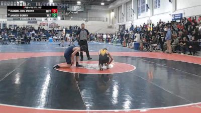 126 lbs Round Of 32 - Daniel Del Prete, Amity vs James Berry, Wilton