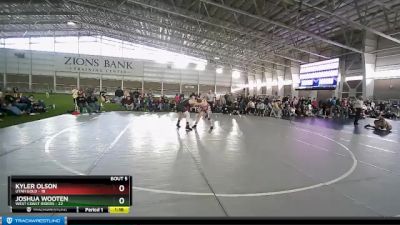 187 lbs Round 3 (4 Team) - Kyler Olson, Utah Gold vs JOSHUA WOOTEN, West Coast Riders