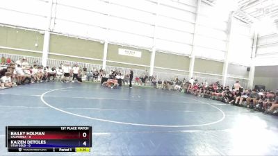 165 lbs Placement Matches (8 Team) - Bailey Holman, California vs Kaizen Detoles, Utah Gold