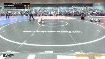 55 lbs 5th Place - Jake Butchee, OKWA vs Maddox Wright, Mad Dawg Wrestling Club