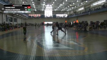 285 lbs Quarterfinal - Nicholai Brotzman, Penn College vs Robbie West, Lycoming