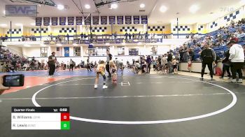 46 lbs Quarterfinal - Bryer Williams, Locust Grove Youth Wrestling vs Rhett Lewis, Dark Cloud Wrestling Club