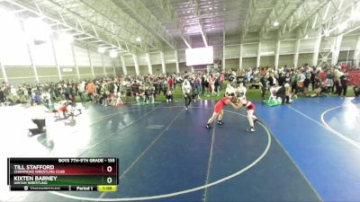 135 lbs Quarterfinal - Till Stafford, Champions Wrestling Club vs Kixten Barney, Uintah Wrestling