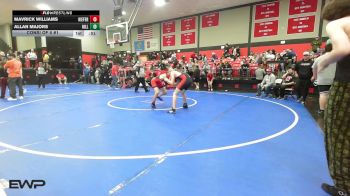 132 lbs Consi Of 8 #1 - Mavrick Williams, Kiefer High School vs Allan Majors, Hilldale