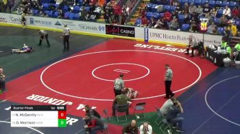 96 lbs Quarterfinal - Nicholas McGarrity, Peters Twp. vs Dominick Morrison, Hatboro Horsham
