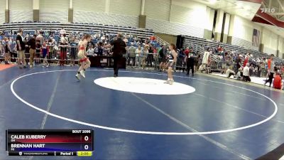 70 lbs Quarterfinal - Caleb Kuberry, OH vs Brennan Hart, MI