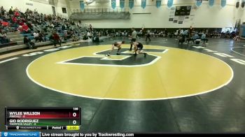 138 lbs Round 2 (10 Team) - Wylee Willson, Pinedale vs Gio Rodriguez, Thompson Valley