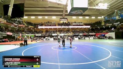 145 lbs Cons. Round 2 - Laramie Gibson, Colony High School vs Hunter Cowan, Ketchikan High School