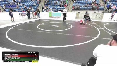 55 lbs Cons. Round 3 - Kaleesi Merlino, 512 Outlaw vs Bryant Harris, Maize Wrestling Club