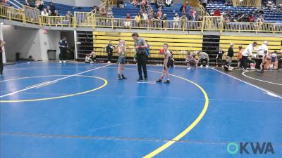 61 lbs Consi Of 4 - Hudson Massara, Barnsdall Youth Wrestling vs Michael Petro, Cowboy Wrestling Club