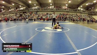 55 lbs Champ. Round 2 - Blaine Robinson, Fulton Wrestling Club-AA vs Maddox Monaghan, Columbia Wrestling Club-AAA