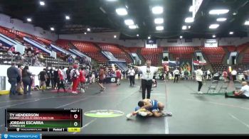 112 lbs Semifinal - Ty Henderson, Maurer Coughlin Wrestling Club vs Jordan Escarra, Cypress Bay