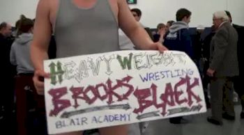 Brooks Black with his sign
