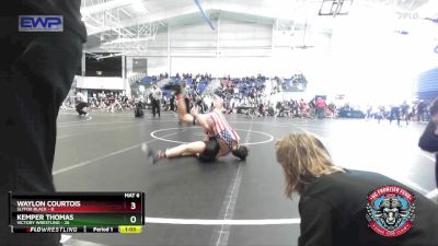 96 lbs Round 1 (4 Team) - Waylon Courtois, Slyfox Black vs Kemper Thomas, Victory Wrestling