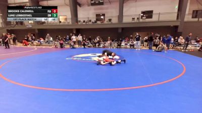 U10 FK - 77 lbs 1st Place Match - Brooks Caldwell, Pioneer Grappling Academy vs Luke Lobbestael, Sunnyside Ironman Wrestling