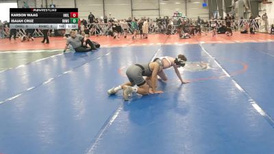 72 lbs Round 3 (12:30pm Saturday) - Karson Waag, Oklahoma Elite vs Isaiah Cruz, Rough House W.C.