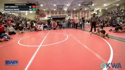 60 lbs Round Of 16 - AJAY Carwile II, Pin-King All Stars vs Nicholas Mihos, Coweta Tiger Wrestling