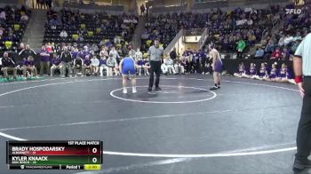 157 lbs Finals (1st & 3rd) - Brady Hospodarsky, Alburnett vs Kyler Knaack, Don Bosco