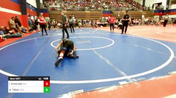 76 lbs Quarterfinal - Isaac Emerald, Raw Wrestling Club vs Kason Tabor, Berryhill Wrestling Club