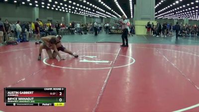 141 lbs Champ. Round 3 - Austin Gabbert, Augsburg vs Bryce Wanagut, Reinhardt University (GA)