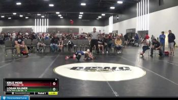 65 lbs Round 1 (8 Team) - Kruz Moss, West Virginia vs Logan Rajner, Elite Ath Club WE