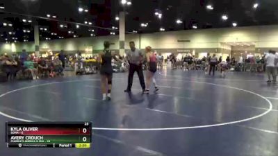 125 lbs Round 1 (6 Team) - Kyla Oliver, SOWA vs Avery Crouch, Charlie`s Angels-IL Blk