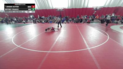 10U Boys - 84 lbs Cons. Round 3 - Jeffrey Franck, Wisconsin vs Jensen Sutter, Mt. Horeb Wrestling Club
