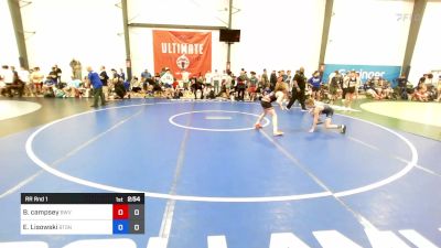 43 kg Rr Rnd 1 - Bronco Campsey, Blue Wave 2 vs Evan Lisowski, Beat The Streets NYC