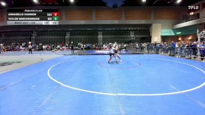 145 lbs Cons. Round 2 - Annabelle Harmon, Caldwell vs Taylor Breckenridge, Esparto
