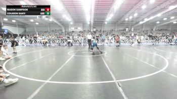 95 lbs Rr Rnd 1 - Mason Sampson, Iron Faith Wrestling vs Coleson Santi, All-American Wrestling Club Blue