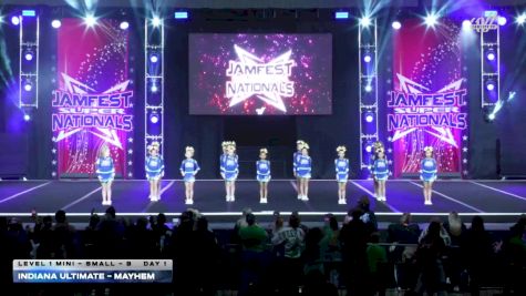 Indiana Ultimate - Mayhem [2026 L1 Mini - Small - B DAY 1] 2026 JAMfest Cheer Super Nationals