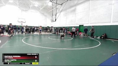 150 lbs Cons. Round 3 - Hugh Saetia, Mira Costa vs Mathius Pereira, San Clemente