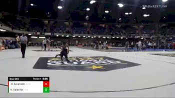 101 lbs Cons. Round 1 - Ryan Alvarado, West Chicago vs Alexander Valentin, Lane Tech