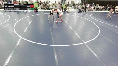 Junior Boys - 165 lbs Cons. Round 2 - Zachary Davidson, Jack Pine Savage Wrestling vs Ari Hasani, Birmingham Community Charter High School Wrestling