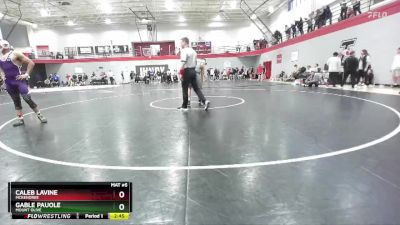 149 lbs Cons. Round 2 - Gable Pauole, Mount Olive vs Caleb Lavine, McKendree