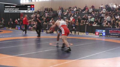 86kg Cons. Round 1 - Lukas Geske, London-Western Wrestling Club vs Sarpartap Lally, Hamilton Wrestling Club