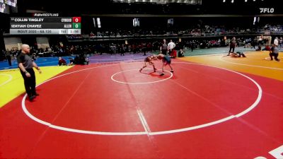 6A 120 lbs Champ. Round 1 - Collin Tingley, Cypress Woods vs Izayiah Chavez, Allen