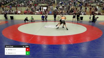 88 lbs Semifinal - Elianna White, Morris Fitness Wrestling Club vs Easton Quinn, Dendy Trained Wrestling