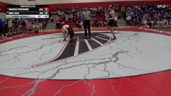 175 lbs Cons. Round 2 - Eric Zak, Union, LaPorte City vs Mason Pruisner, AP-GC