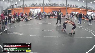 50 lbs Semifinal - Emmett-Jayden Israel, Pelion Youth Wrestling vs Adriel Robinson, Suplex City Raptors