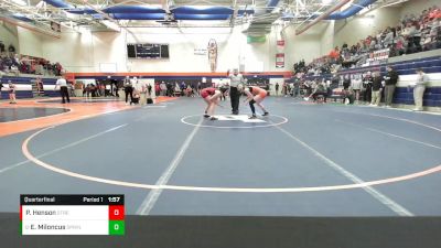 115 lbs Quarterfinal - Ella Miloncus, Springfield (H.S.) vs Payton Henson, Streator (Twp.)