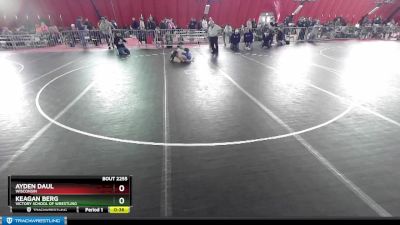 106 lbs Cons. Round 4 - Keagan Berg, Victory School Of Wrestling vs Ayden Daul, Wisconsin