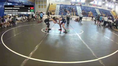 120 lbs Round 3 (8 Team) - Brayden Miller, Inner Champ WC vs Brandon Canaval, Eagle Empire