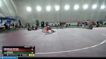 163 lbs Cons. Round 5 - J.j. Braun, Fighting Irish WC vs Nicholas Tattini, Region Wrestling Academy