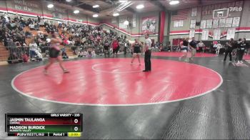 235 lbs Champ. Round 2 - Madison Burdick, Murrieta Valley vs Jasmin Taulanga, Corona