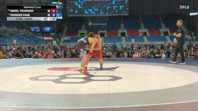 150 lbs Cons. Semis - Diesel Pedersen, OK vs Thunder Page, KS