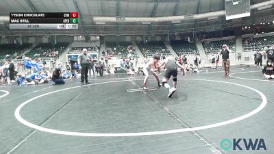 92 lbs Semifinal - Tyson Chuculate, Coweta Tiger Wrestling vs Mac Still, Sperry Wrestling Club