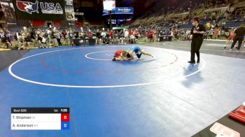 126 lbs Rnd Of 64 - Toby Shipman, Oklahoma vs Abram Anderson, Minnesota